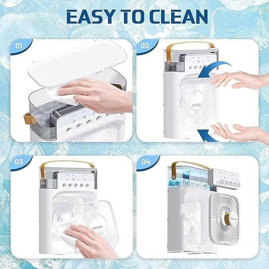 Product with text 'Easy to Clean' and images of hands cleaning it.